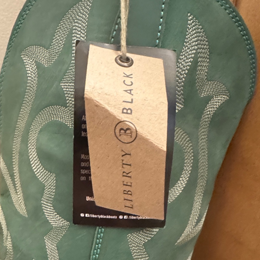 Liberty Green Over the Knee Boots - Picture 2 of 5